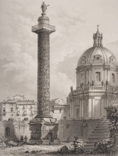 Trajanssäule, Rom, graviert von A. Willmore von Giovanni Battista Piranesi
